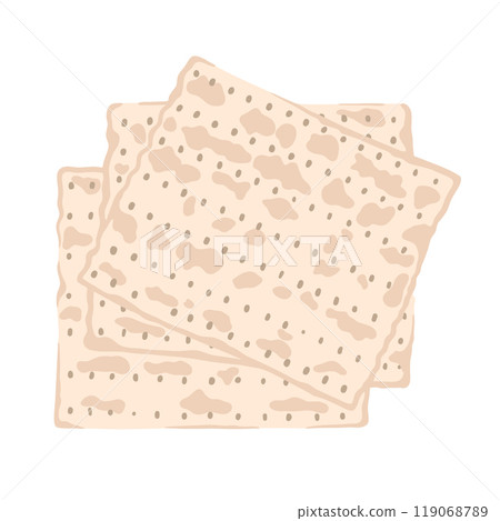 Jewish traditional flat bread matzah Jewish traditional flat bread matzah 119068789