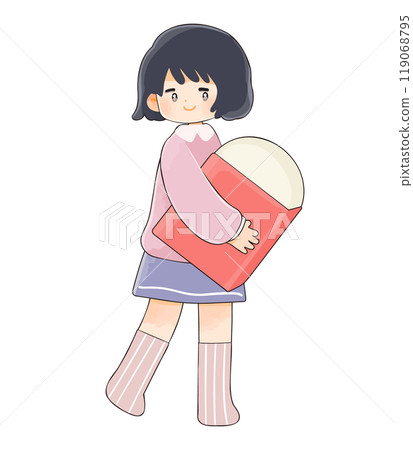 有大橡皮擦的小女孩 有大橡皮擦的小女孩 119068795