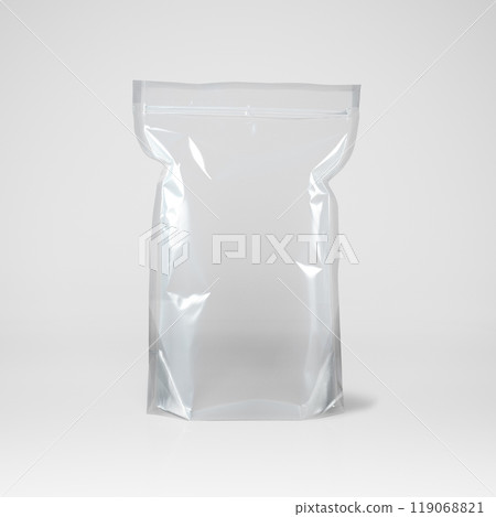 Transparent plastic packaging bag, 119068821