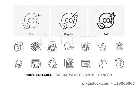 House dimension, Recovery tool and Timer line icons. Pack of Co2 gas, Covid virus, Analysis graph icon. Wallet, Calendar, Hydroelectricity pictogram. Electricity bulb, Breathing exercise. Vector House dimension, Recovery tool and Timer line icons. Pack of Co2 gas, Covid virus, Analysis graph icon. Wallet, Calendar, Hydroelectricity pictogram. Electricity bulb, Breathing exercise. Vector 119069008
