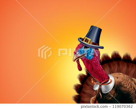 Thanksgiving Pilgrim Turkey 119070362