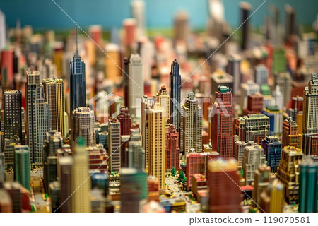 city with lego style buildings city with lego style buildings 119070581
