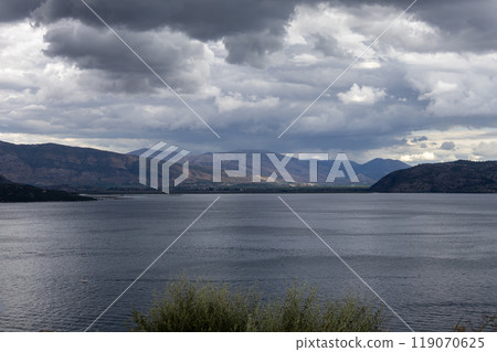 Ionic sea and Albanian mountains, Corfu, Greece Ionic sea and Albanian mountains, Corfu, Greece 119070625
