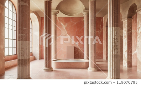 Palace interior background columns hall 119070793