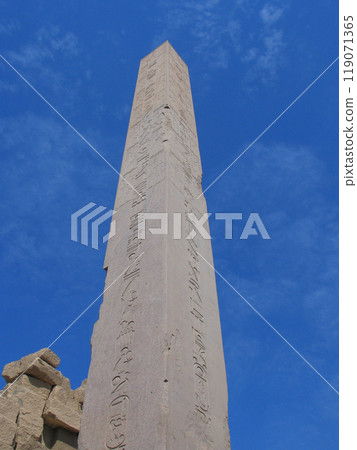 Temple complex in Egypt, stone ruins, desert landscape Temple complex in Egypt, stone ruins, desert landscape 119071365