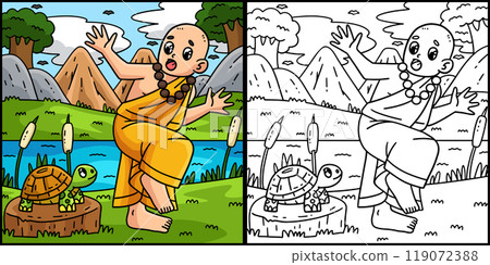 Buddhism Buddhist Surprised Buddha Illustration Buddhism Buddhist Surprised Buddha Illustration 119072388