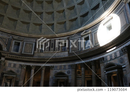 The magnificent interior of the Pantheon 119073084