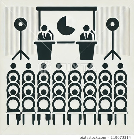 簡報簡單圖標 簡報簡單圖標 119073314