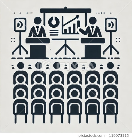 表達商業形象的圖標 119073315