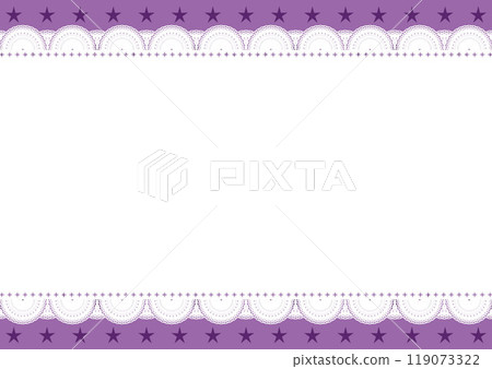 Horizontal frame x star pattern (purple) Horizontal frame x star pattern (purple) 119073322