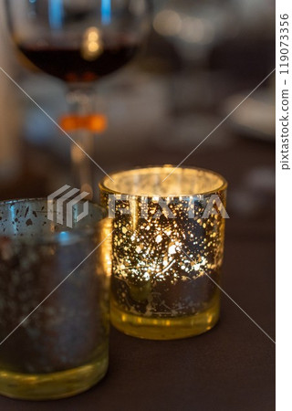 Stylish table candles 119073356