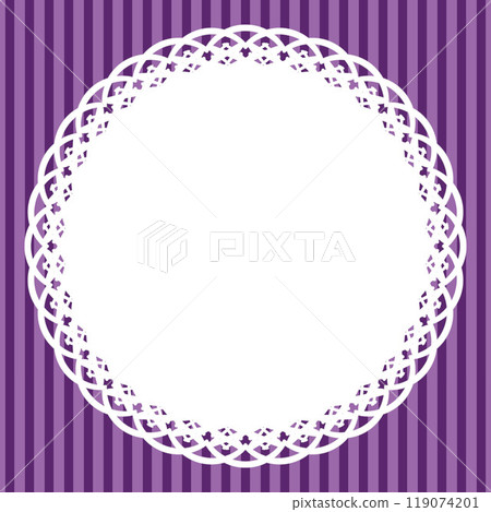 Round frame x stripes (purple) Round frame x stripes (purple) 119074201