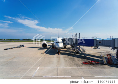飛機停在機場 119074551