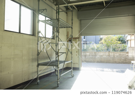 Scaffolding construction site Scaffolding construction site 119074626