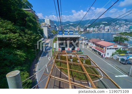 View of the northwest side from the Atami Ropeway in Atami City, Shizuoka Prefecture (Atami city, Atami Port, Wadahama Minamimachi, etc.) 119075109