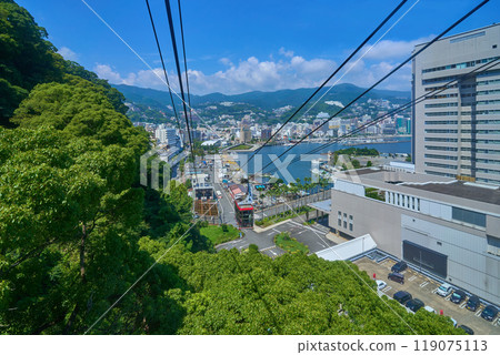 View of the northwest side from the Atami Ropeway in Atami City, Shizuoka Prefecture (Atami city, Atami Port, Wadahama Minamimachi, etc.) 119075113