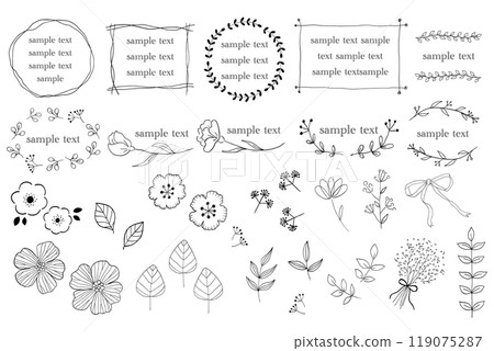 天然植物畫線框套裝 天然植物畫線框套裝 119075287