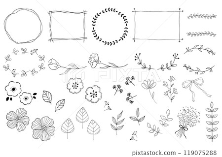 天然植物畫線框套裝 天然植物畫線框套裝 119075288