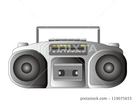 Retro radio cassette 119075655