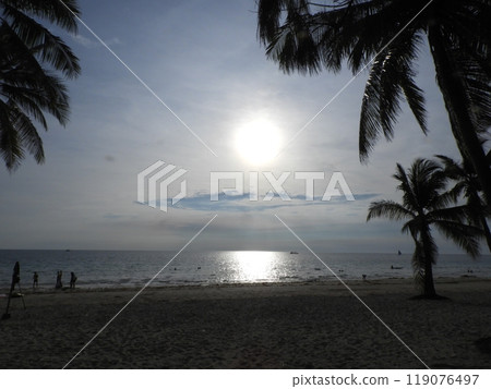 White Beach on Boracay Island, Philippines, October 119076497