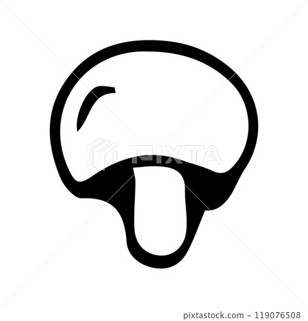 Vector element mushroom champignon on a Vector element mushroom champignon on a 119076508