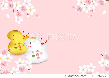 Snake New Year's card zodiac background Snake New Year's card zodiac background 119076727