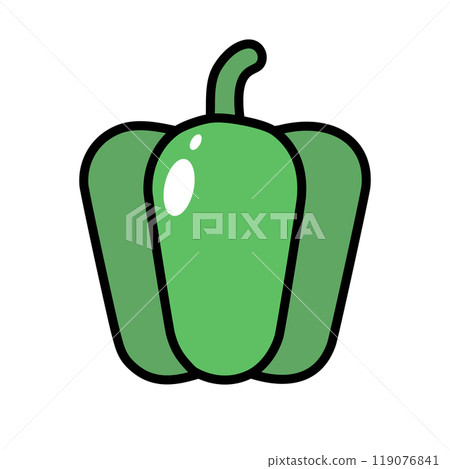 Bell pepper vegetable illustration 119076841