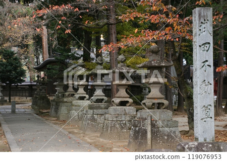 甲斐武田氏的家廟惠林寺的燈籠 119076953