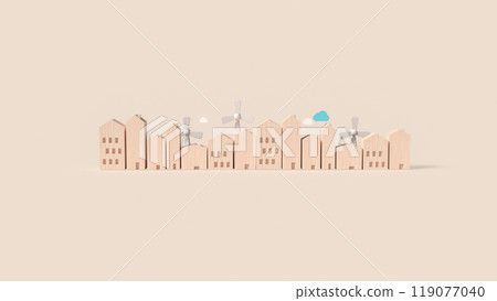 The city and windmill for eco power concept 3d rendering The city and windmill for eco power concept 3d rendering 119077040