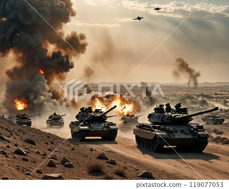 坦克在荒野中行駛 坦克在荒野中行駛 119077053