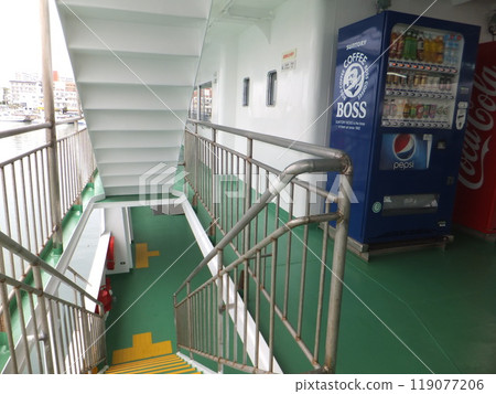 Ferry descent stairs Ferry descent stairs 119077206