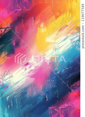 Colorful abstract background painted with grunge brushes in pastel style 119077389