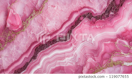 Beautiful pink marble close-up texture image for background 119077655