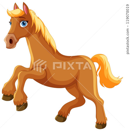 Cartoon Horse Illustration Cartoon Horse Illustration 119078019