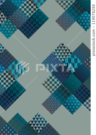 日式新年賀卡日式背景 119078288