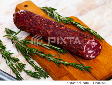 Dry smoked Braunschweig sausage 119078800