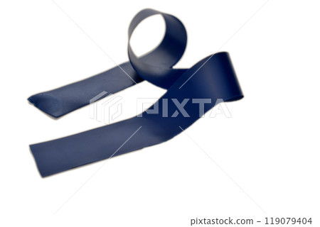 Insulating tape blue flowers on white background. Insulating tape blue flowers on white background. 119079404