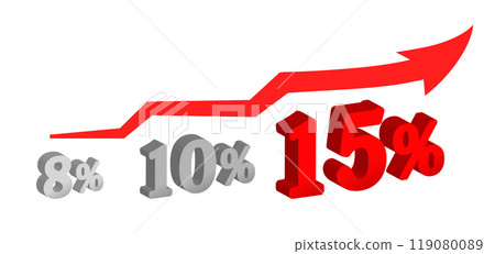 Big tax increase graphic material 119080089