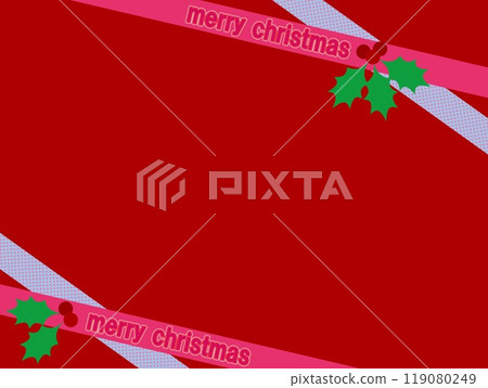Merry Christmas Merry Christmas Frame Holly 119080249