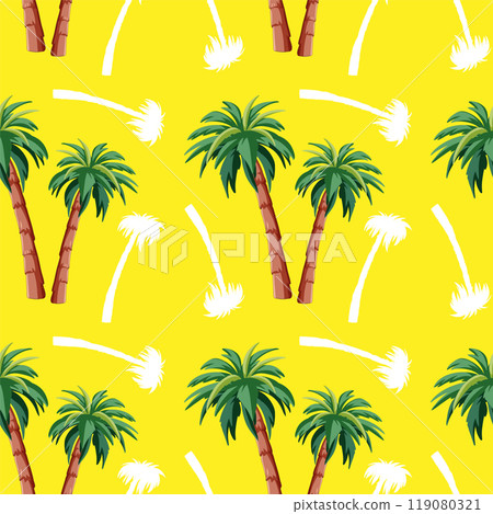 Tropical Palm Tree Pattern Tropical Palm Tree Pattern 119080321