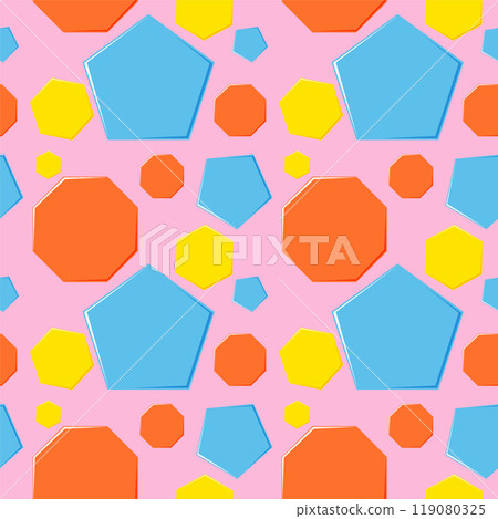 Colorful Geometric Shapes Pattern Colorful Geometric Shapes Pattern 119080325
