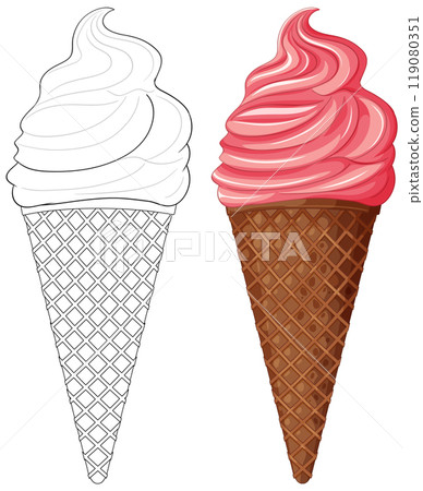 Sweet Ice Cream Delight Sweet Ice Cream Delight 119080351