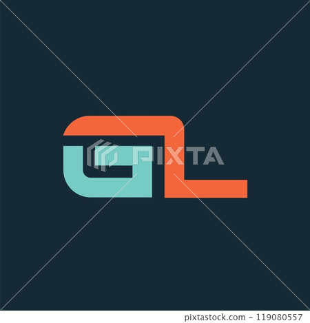 GL or GZ letter logo icon vector concept design 119080557