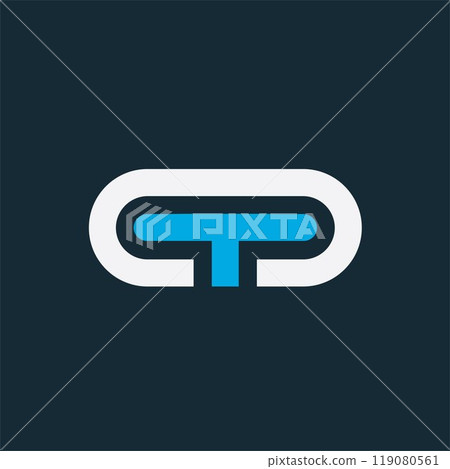 GDT  letter logo icon vector concept design 119080561
