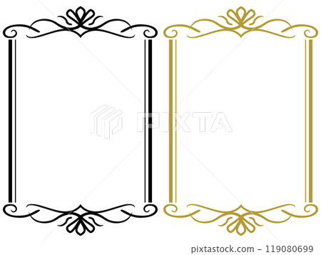 Classical antique frame - vertical - 119080699