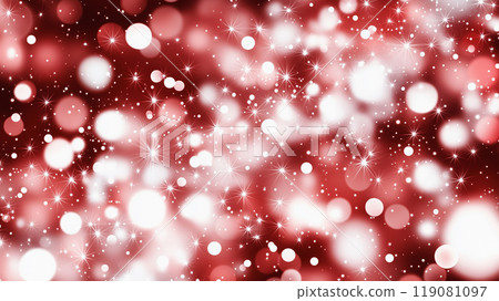 "Red light sparkling background material." 119081097