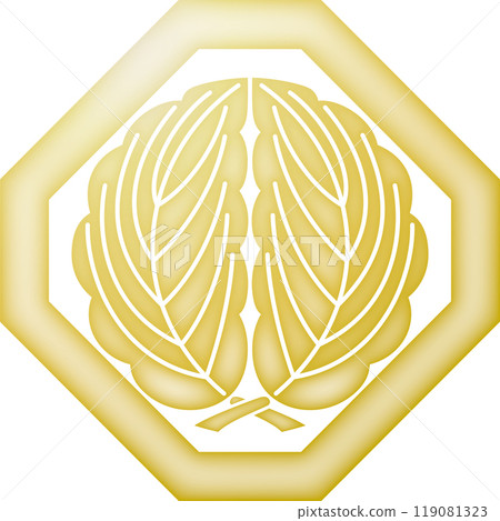 家族徽章：在切角處擁抱橡樹[金] 119081323