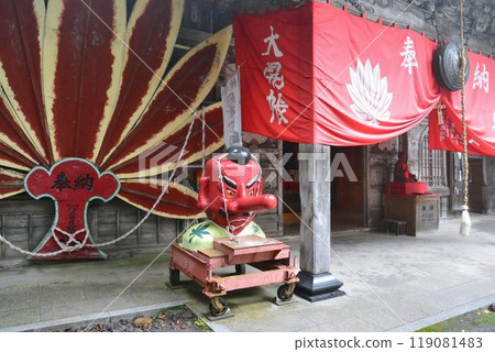 The best Tengu mask in Japan at Mirokuji Temple, Mt. Kasho, Numata, Gunma Prefecture 119081483
