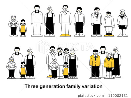 三代家庭的插圖集 三代家庭的插圖集 119082181