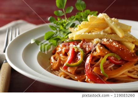 Pasta with tomato sauce 119083260